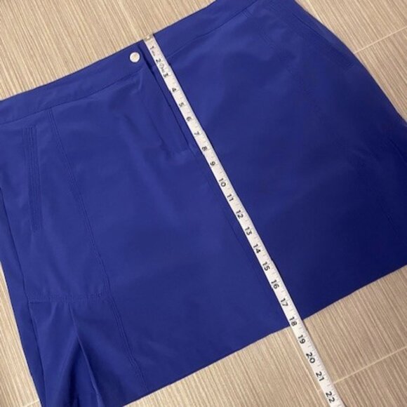 Chico’s Zenergy Golf Skort Size Large Cobalt Blue Sporty Tennis Activewear - Picture 13 of 14